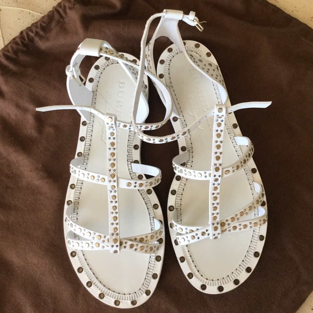 Burberry Leather Gladiator Sandals